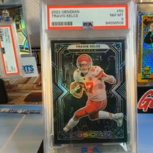 2022 Obsidian Travis Kelce PSA 8